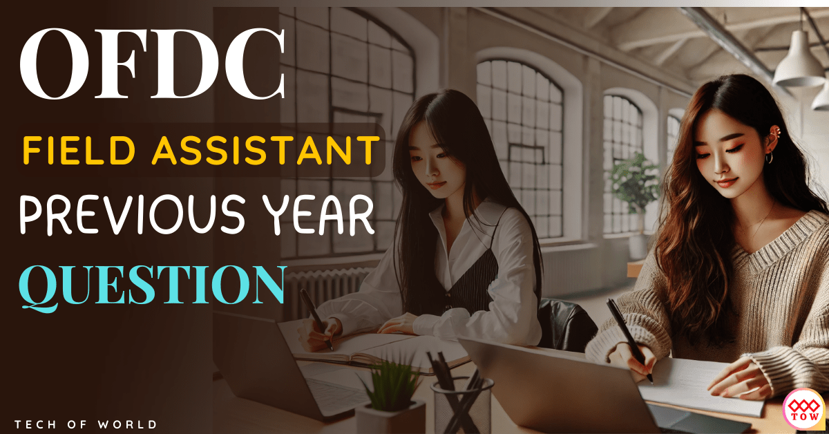 You are currently viewing OFDC Field Assistant Previous Year Question 2021 Free Pdf