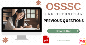 Read more about the article OSSSC Laboratory Technician Previous Questions 2021 FREE PDF