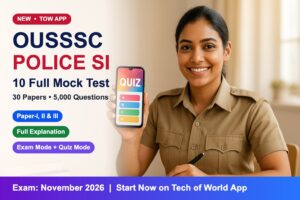 Read more about the article OUSSSC Police SI Mock Test 2026 – 10 Full Mock Test (30 Papers) Explanation ସହ